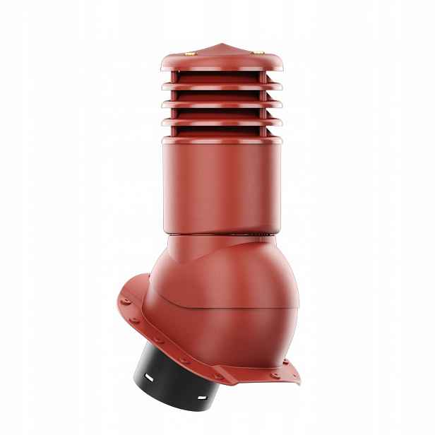 Větrací komín Smartline profil A fi 150 mm zateplený, červený