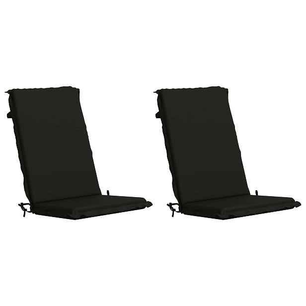 vidaXL 2-dílné polštáře na vysoký záhlavník Bhair GEMERT 2 pcs Černá