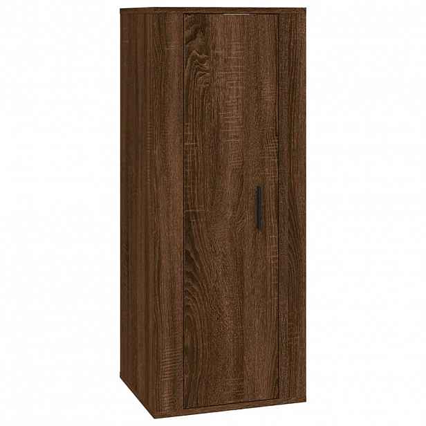 vidaXL Nástěnná TV skříňka hnědý dub 40 x 34,5 x 100 cm
