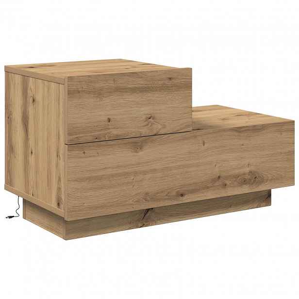 vidaXL Noční skříňka Artisanový dub 70 x 36 x 40,5 cm Kompozitní dřevo