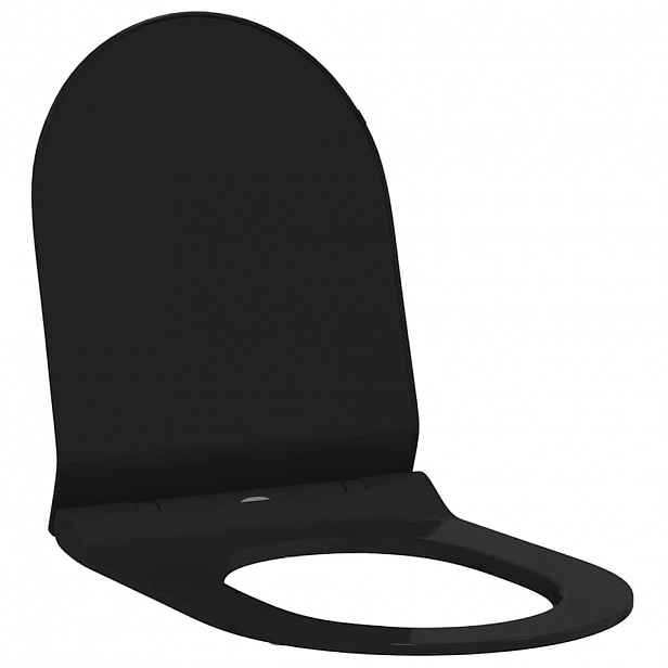 vidaXL Toaletní prkno Nastavitelná Černý 50 x 36,5 x 5 cm Polypropylen