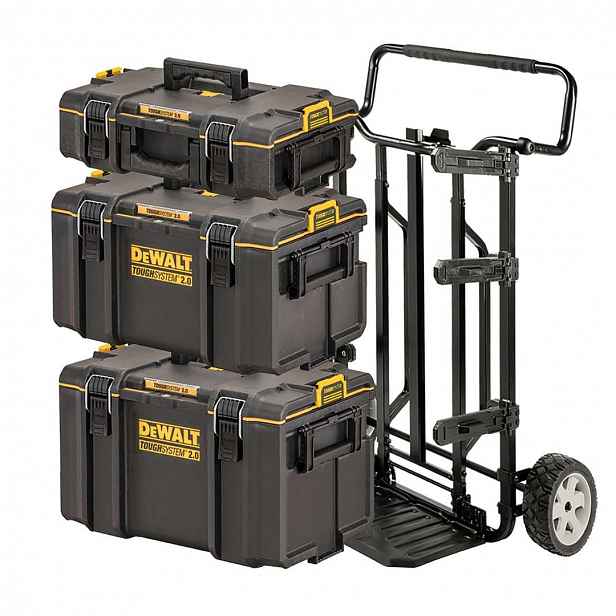 DeWALT - Sada vozíku a 3 kufrů na nářadí Tough System 2.0 DWST83401-1