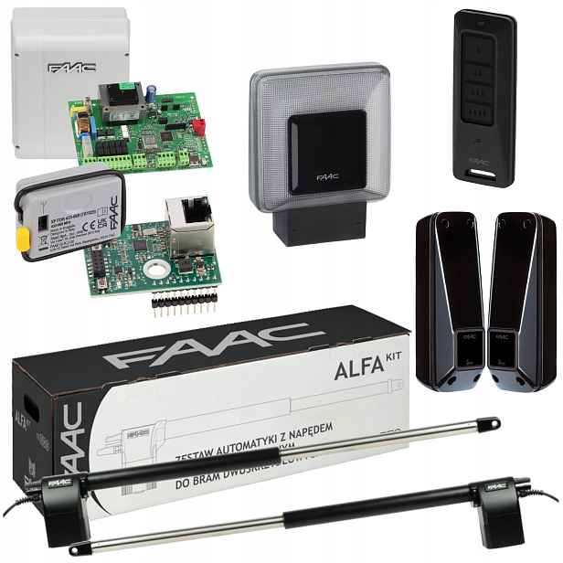 Faac Alfa+ Xwbl- WiFi Lan+ Lampa Xled, automatický pohon dvoukřídlé brány