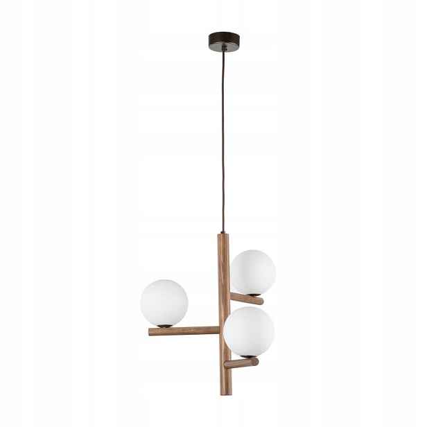 Stropní Svítidlo Do Obývacího Pokoje Estera Wood Ořech Skleněná Stínidla G9 Tk Lighting