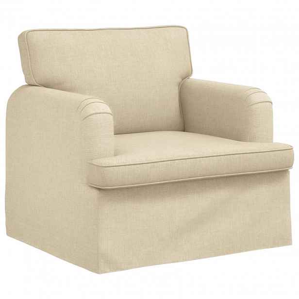 vidaXL Pohovka Krémová 84 x 80 x 85 cm textil