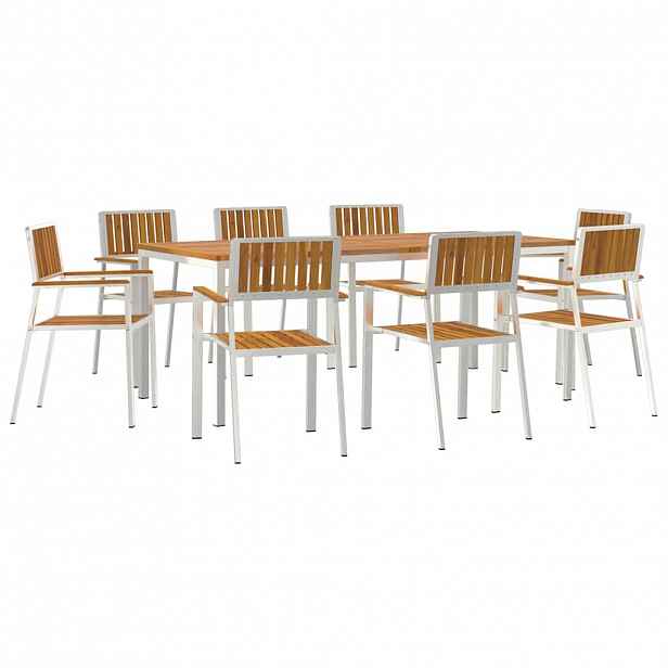 vidaXL Zahradní jídelní sada 9 ks 200 x 90 x 75 cm