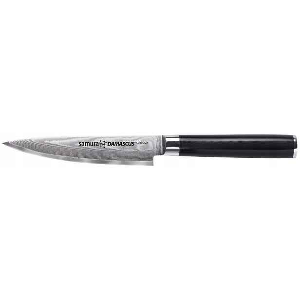 Nůž Kuchyňský Japonský Šéfkuchař Utility Univerzální Samura Damascus 125mm