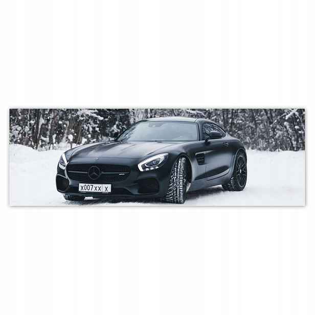 Plakáty 200x66 Černý Mercedes Zima