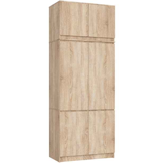 Ak furniture Šatní skříň s nástavcem Star 02 90 cm dub Sonoma
