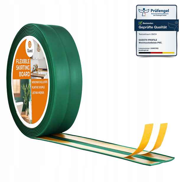 Dokončovací lišta samolepicí Pvc zelená 25 m 30x30 mm