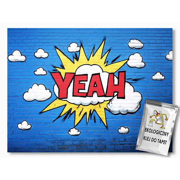 Fototapeta Flizelina Zeď Cihlová Zeď Graffiti Street Art 368x254 130g