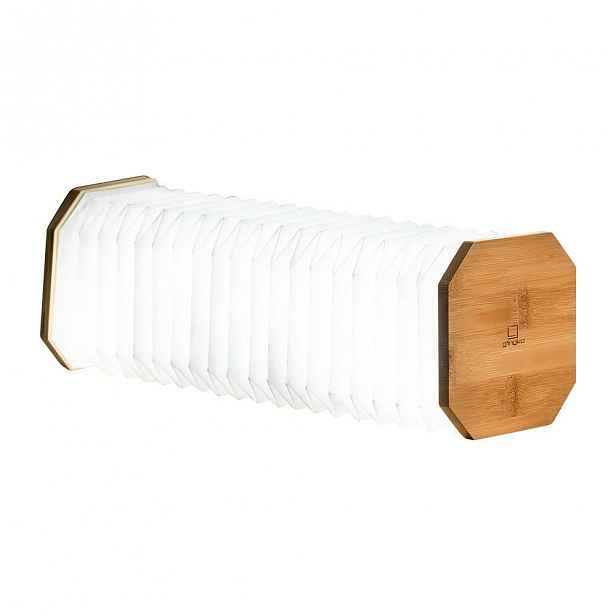 Světle hnědá skládací lampa Gingko Accordion
