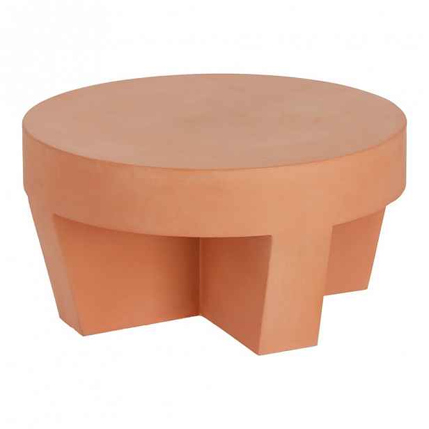Terakotový odkládací stolek La Forma Vilena, ⌀ 60 cm