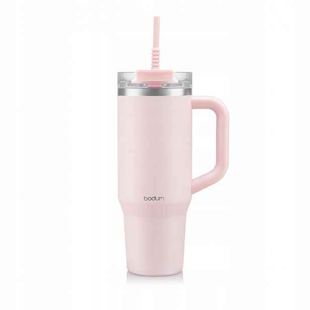 Termohrnek Bodum Travel Mug 1,2 l s brčkem a držadlem