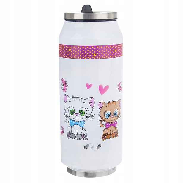 Termohrnek plechovka Kotek 400 ml
