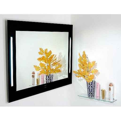 Zrcadlo s osvětlením Amirro Pharos 110x80 cm černošedá 900-773