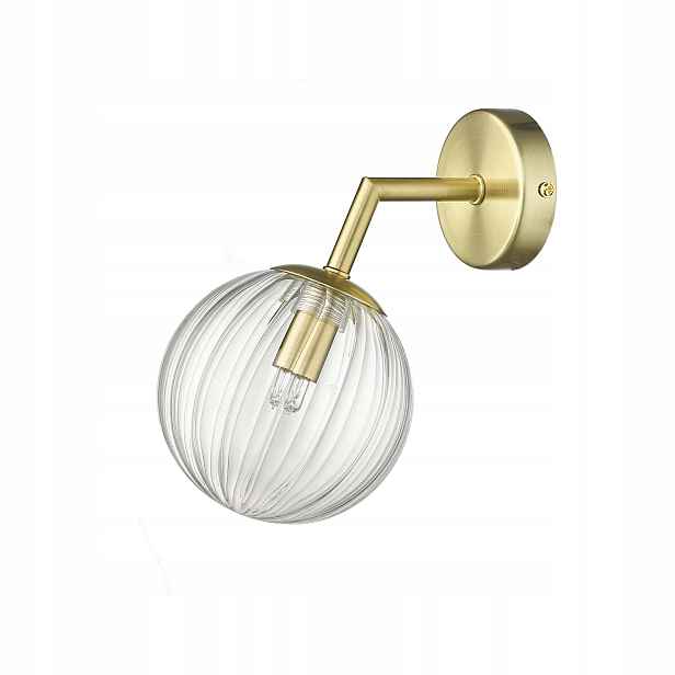 Nástěnná lampa zlatá skleněná ozdobná koule klasická Light Prestige