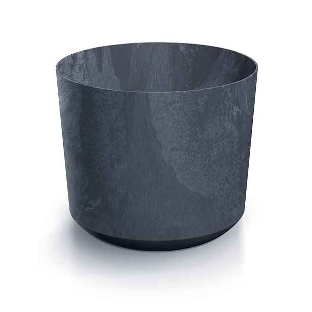 Prosperplast Květináč TUBOS BETON EFFECT antracitový matný, varianta 17,8 cm