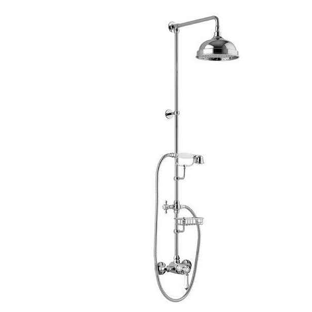 Sapho VIENNA sprchový sloup s pákovou baterií, mýdlenka, 1291mm, chrom