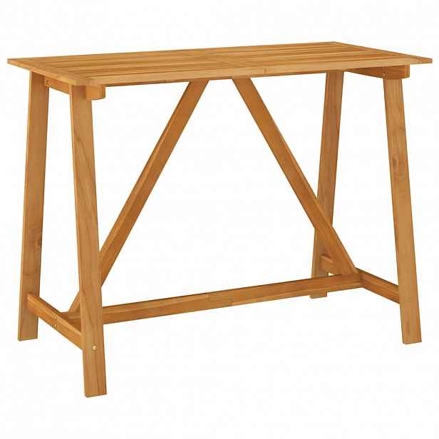 vidaXL Zahradní barový stůl 140 x 70 x 104 cm masivní akáciové dřevo