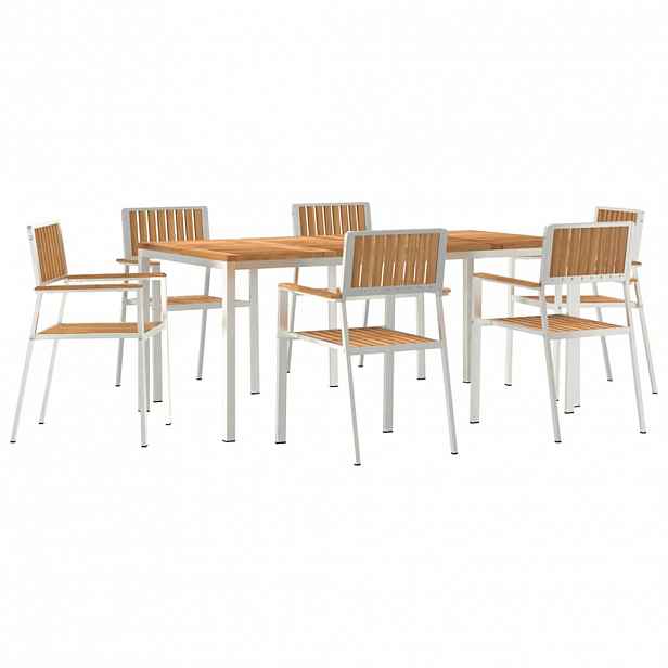 vidaXL Zahradní jídelní sada 7 ks 180 x 90 x 75 cm