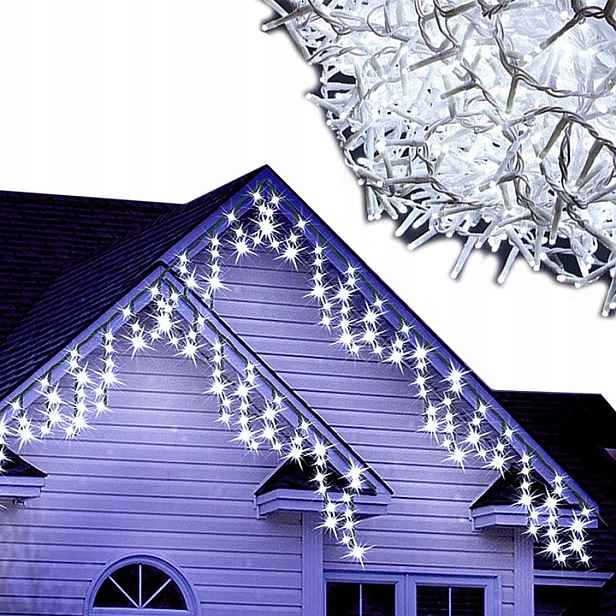 Rampouchy 500 Led Vánoční Osvětlení Na Stromeček Venkovní Vnitřní Bílá Studená