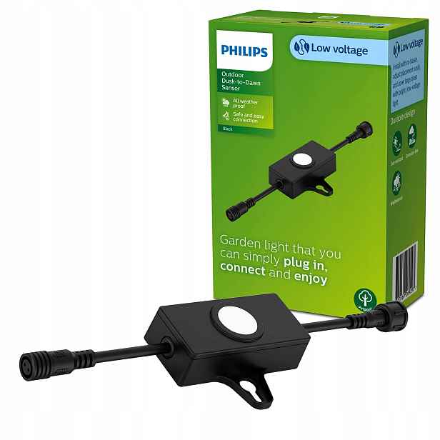 Snímač soumraku pro venkovní lampy Gardenlink Philips, černý