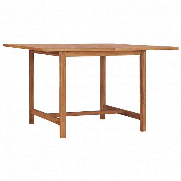 vidaXL Zahradní jídelní stůl 110 x 110 x 75 cm masivní teak