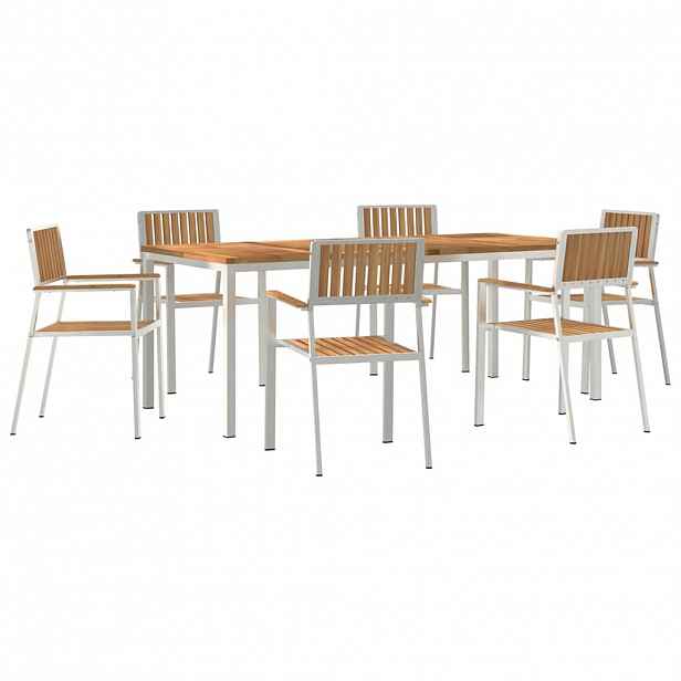 vidaXL Zahradní jídelní sada 7 ks 200 x 90 x 75 cm