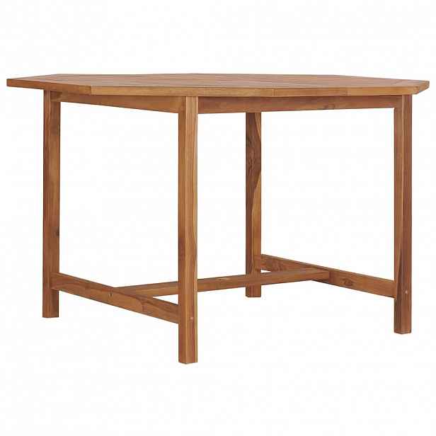 vidaXL Zahradní jídelní stůl 110 x 110 x 75 cm masivní teak