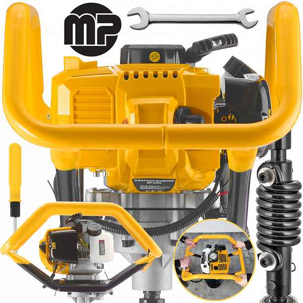 Profesionální Benzínová vrtačka vrták Motor Majster Pro MP0405