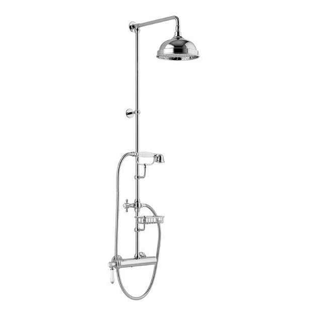 Sapho VIENNA sprchový sloup s pákovou baterií, mýdlenka, 1267mm, chrom