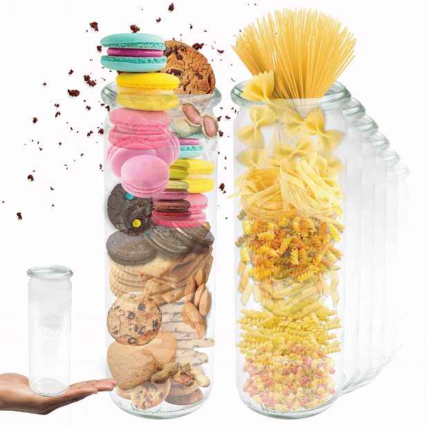 Sklenice Weck 600 ml sklenice Cylinder na zavařeniny 12 Ks