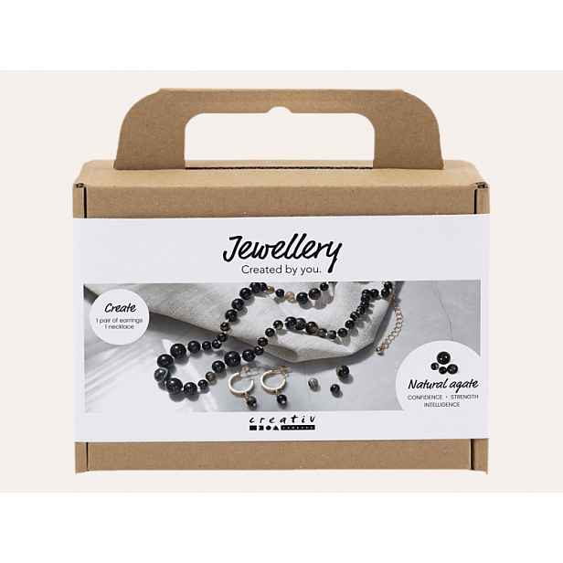 Creativ Company Kreativní sada - Šperky s korálky z achátu