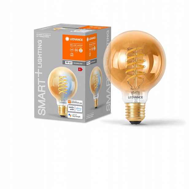Led žárovka E27 8W 50W 600lm Cct Stmívatelná Smart+ WiFi Filament Globe