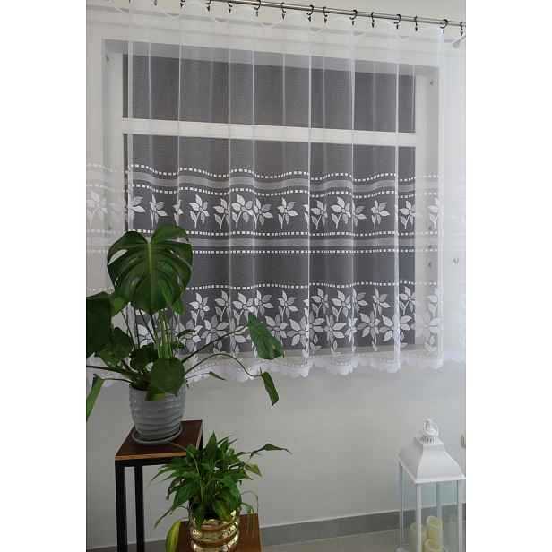 Mg Záclona žakár 623/885 Bílá 500x160 cm hotová obšitá Bt
