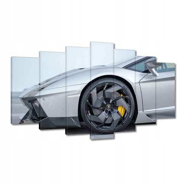Obrazy 140x80 Stříbrné Auto