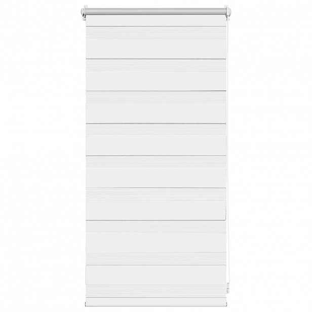 vidaXL Zebrová roleta 40,9x100 cm Šířka látky 36,7 cm bílá