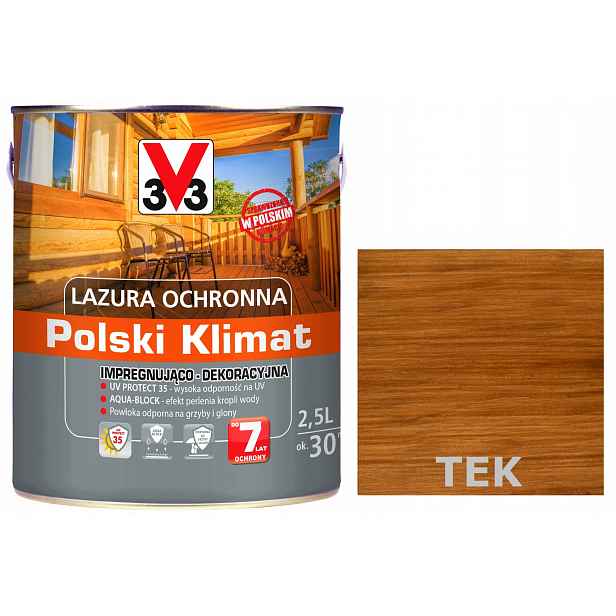 Lazura V33 Polský Klima 7 let Tek 2,5L