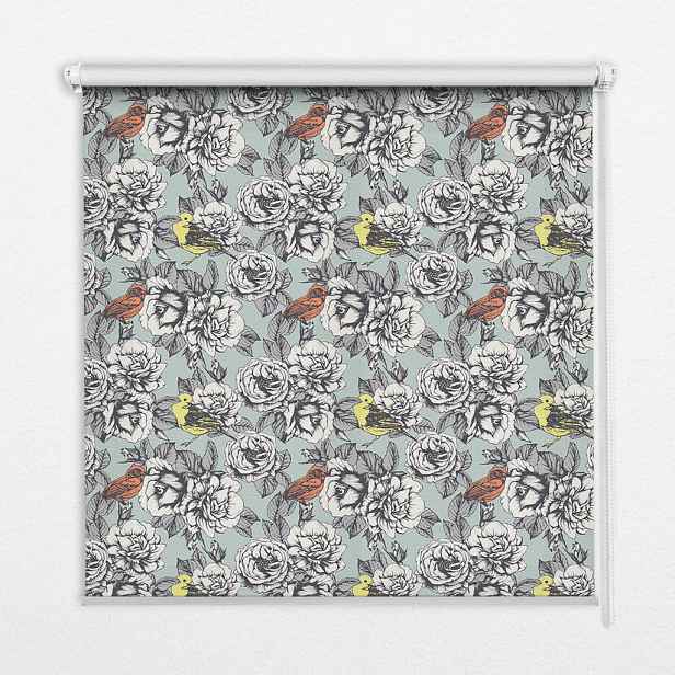 TULUP VNITŘNÍ roleta - okenní roleta - roleta - 60x140 cm - Květiny