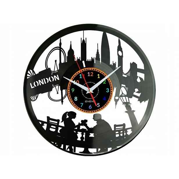 Londýn Dárek Originální dekorace do domu Hodiny z vinylové desky