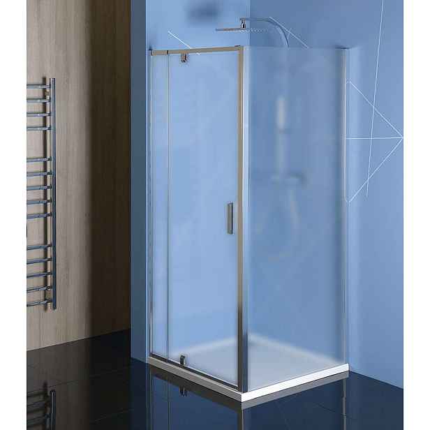 Polysan Easy Line - Sprchový kout 80-90x80 cm, L/P varianta, sklo Brick/chrom EL1638EL3238