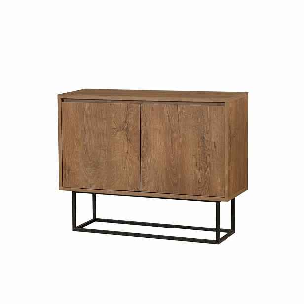 Skříňka Zuri Walnut and Black