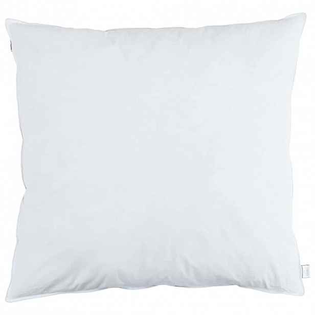 vidaXL Polštář s polštářem Bílá 80 x 80 cm Peří