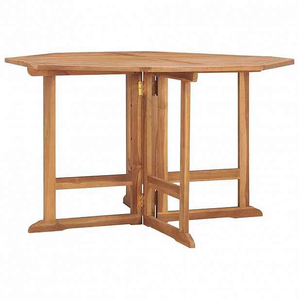 vidaXL Skládací zahradní jídelní stůl 110 x 110 x 75 cm masivní teak