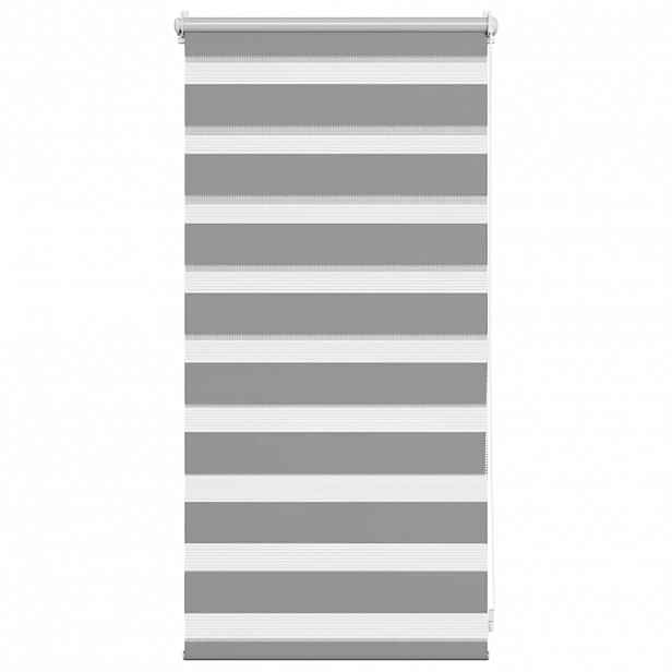 vidaXL Zebrová roleta 40,9 x 100 cm, šířka látky 36,7 cm, šedá