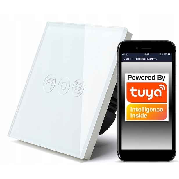 Vypínač Rolet Dotykový ovladač WiFi Tuya bílý