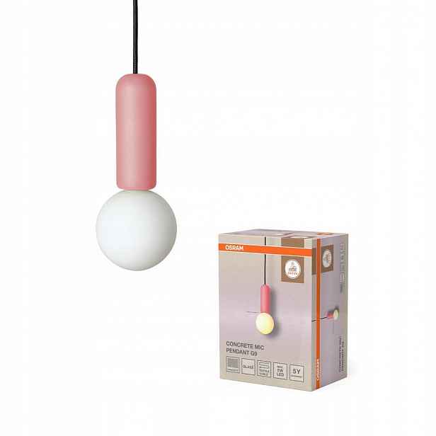 Závěsná stropní lampa G9 Dekorativní růžová Decor Osram
