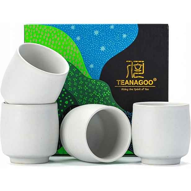 Šálky Na Čaj Čínská sada hrnků Teanagoo 175 ml porcelán 4 ks