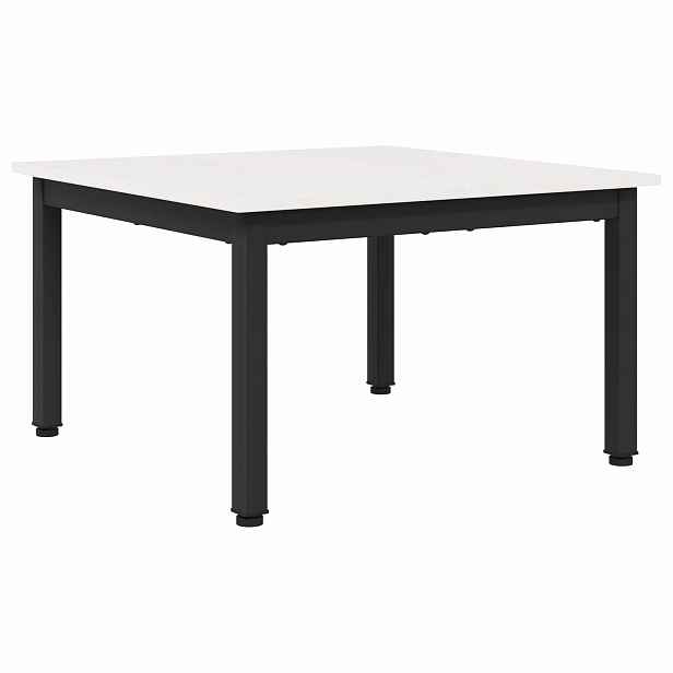 vidaXL Konferenční stolek Bílá 60 x 60 x 36 cm Masivní borové dřevo